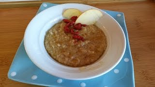 Papas de aveia e maçã / Oats with apple