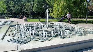 Vardanyan's park. Armenian beautiful fountains.