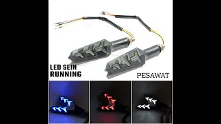 LED Sen Running Model Pesawat Untuk Motor Vario R15 CB15 Vixion Byson R25 | Review | Believe Variasi