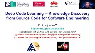 Deep Code Learning - Knowledge Discovery for Software Engineering Tasks, Yijun Yu