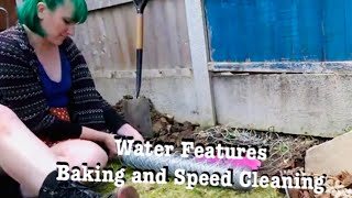 Diy Water feature, Baking and speed cleaning | DiyDawn