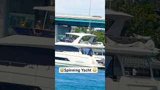 😳 at first, I thought it was going to hit the bridge😱 #haulover #yt #yacht #music #trend