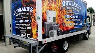 Gowlands Heating and AC Truck Wrap