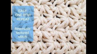 TEXTURED CROCHET STITCH PERFECT FOR BLANKETS AND SCARVES, THE ASTER STITCH