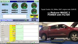 Performance test of reducer MAGIC 3 Power with built-in gas phase filter - Toyota Tundra 284kw