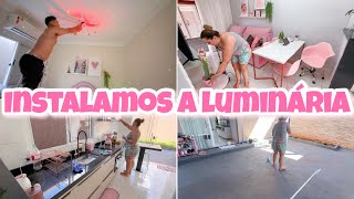 AGORA TEMOS LUMINÁRIA NO QUARTO | LIMPEZA DIÁRIA NA CASA | Tayane Silvia