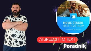 Ai speech to text Movie Studio 2025 Platinu poradnik