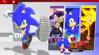 New Sonic Model, Voice & Animations in Super Smash Bros. Ultimate