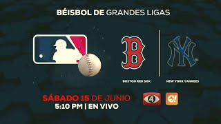 Canal 4 TCS El Salvador | Béisbol De Grandes Ligas - Boston Red Sox vs New York Yankees (Promo)