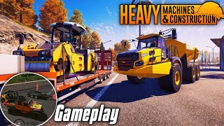 HEAVY MACHINES e CONSTRUCTION!  JOGO DE MÁQUINAS PESADAS PARA ANDROID, GAMEPLAY TESTANDO A BETA.