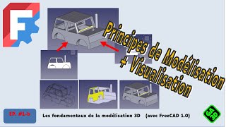 🔧 FreeCAD : Guide complet des vues et modes de visualisation | Tutoriel 3D