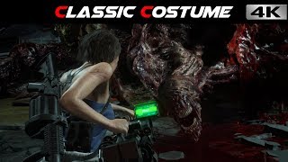 Resident Evil 3 Remake - Final Boss Battle + Ending (Classic Costume) [4k-60fps]