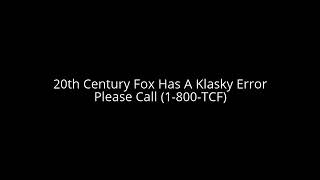 Klasky Csupo Robot Logo 20th Century Fox Error