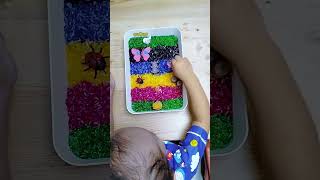 IDE MAIN SENSORY BERAS WARNA #idemain #homeschooling #idebermainanak #preschool #beras #sensory #fyp