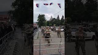 American NATO troops deployed in northen Kosovo