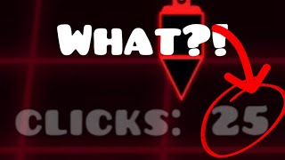 I BEAT THE CHALLENGE WITH ONLY 25 CLICKS? (Geometry Dash)