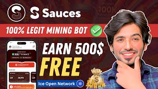 Earn 500$ Free | Ice Blockchain New Project | Sauces Mining Project | Ice New Mining Project