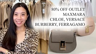 LET'S LUXURY SHOP TOGETHER | BURBERRY BAGS, MAXMARA, VERSACE, CHLOE, LANE CRAWFORD OUTLET!!!