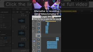 Alternative to takes/comping in Logic Pro #logicpro #logicprotips