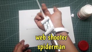 cara membuat web shooter spiderman dari kertas #cardboard #kardus #kreatif