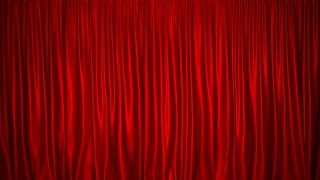 Red Curtain Loop 4K Background Closed Standing