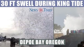 30 Foot Swell on a King Tide @ Depoe Bay Saturday Jan.11.2020