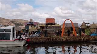 Boat ride on lake Titicaca