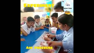 experiment of air pressure