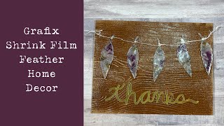 Grafix Shrink Film Feather Home Decor