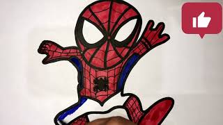 Spider-man In New Colors ||Coloring || Drawing And Colouring|| Awesome Drawing Clips||