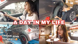 A DAY IN MY LIFE! aurel main ke bengkel!🔧 | Aurelliaurel