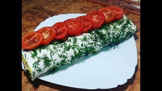 Рулет из Плавленого Сырка Очень Вкусная Закуска