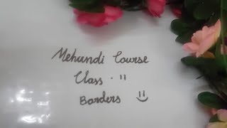 Free Mehandi course |11th class |@shasartcrafts7070 #henna #mehandi #art#border #free #trending