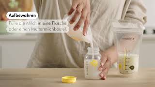 Beenden des Abpumpens und Aufbewahren der Milch mit Freestyle™ Hands-free