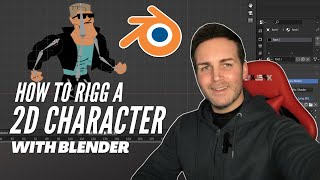 How to rigg a 2D character in blender