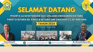 PKBM HARAPAN BANGSA SUKSES MELAKSANAKAN UJI KESETARAAN DIKDASMEN TAHUN 2024