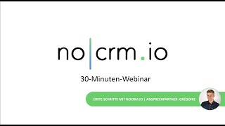 🇩🇪 noCRM Webinar: Wie Sie Ihre Prospecting- und Vertriebsaktivitäten verwalten