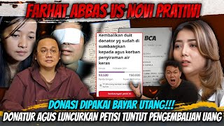 Farhat Buat Novi Pratiwi Nangis❓❗ Donatur Tuntut Pengembalian Donasi Agus yang Dipakai Bayar Utang