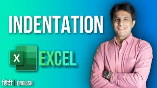 4.4 Changing Indentation in Excel | Excel tutorial for Beginner 2022 |Hindi-English by Pavan Lalwani