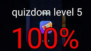 Quizdom logo quiz level 5 100%