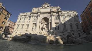 SONY FDR-X3000 4K Raw footage, Rome, Italy, Trevi Fountain, Fontana di Trevi