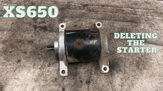 XS650 Deleting the Starter