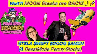 MOON Stocks are Back?!! $TSLA $MSFT $GOOG $AMZN + $NEXCF $TRUFF