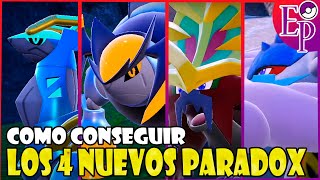 ¡CÓMO Y DONDE CAPTURAR LOS NUEVOS 4 POKÉMON PARADOX! ~ 🔮Pokémon EP "El disco índigo"🔮.