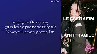 Le Sserafim - Antifragile (Easy Lyrics) (Karaoke)