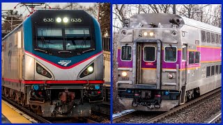 Some Evening Trains at Canton Junction