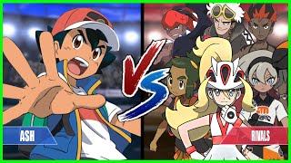 Pokemon Battle Series Ash Vs All Rivals (Korrina, Kiawe, Guzma, Hau, Bea, Raihan)