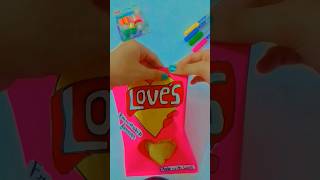 Diy cute paper craft chips bag idea #2 #shorts paper diy #shots #crafts #creative #ytshots