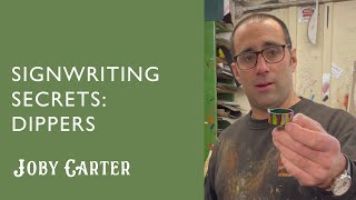 Signwriting tips: dippers. Joby Carter shows how to use dippers when you signwrite