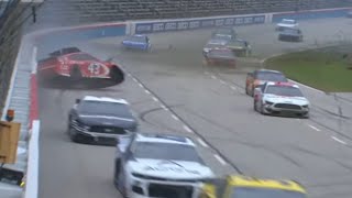 Bubba Wallace and Matt Kenseth wreck at Texas